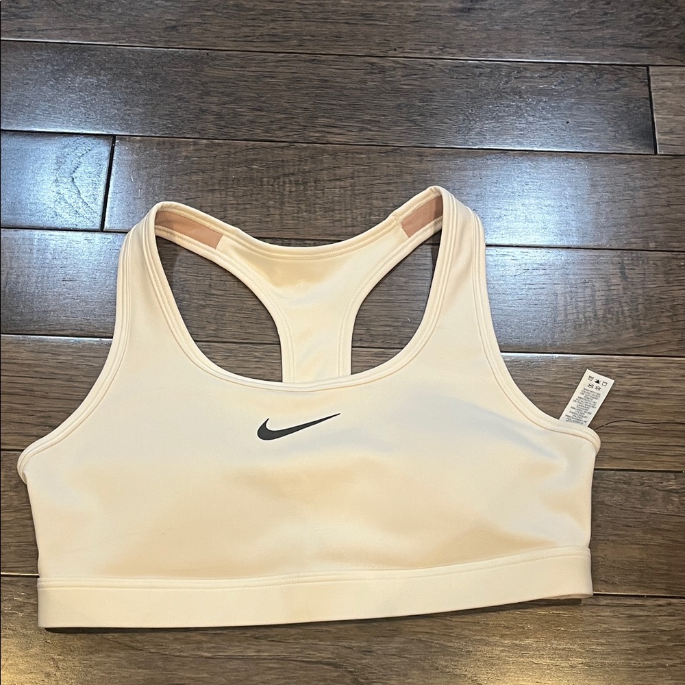 Nike Light Cream Racerback Sports Bra